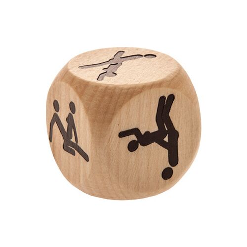 Kamasutra dobbelsteen Out Of The Blue houten 6 cm