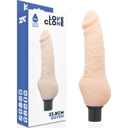Vibrador Realistisch LOVECLONE 23.8 CM met Zelf-smerende Technologie