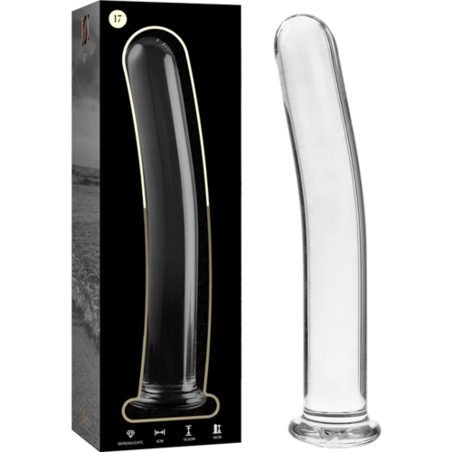 Glas Dildo Nebula 18,5 cm Transparant