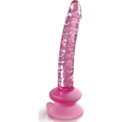 Dildo Glas ICICLES N. 86 met Ventosa voor stevige grip