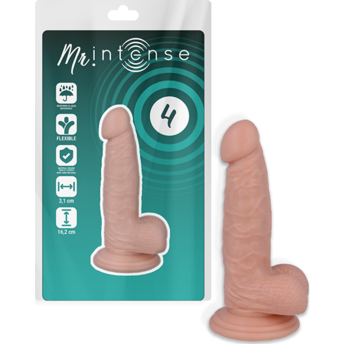 Dildo MR. INTENSE 4 Realistisch 16.2 cm met Ventosa