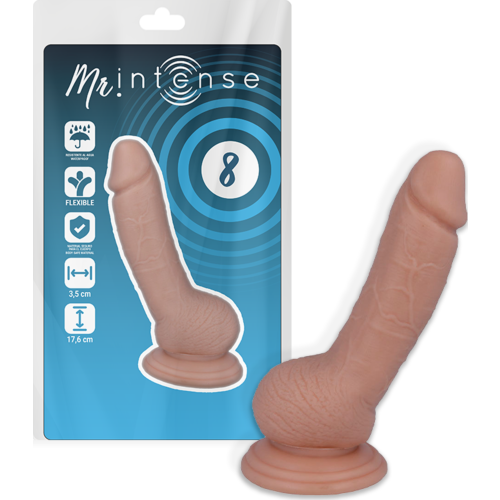Dildo MR. INTENSE 8 - 17.6 CM met Realistische Voel