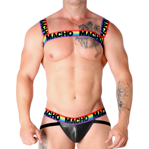 Arnes Hombre MACHO ARNÉS DOBLE PRIDE LIMITED - Talla Particular y Ajustable