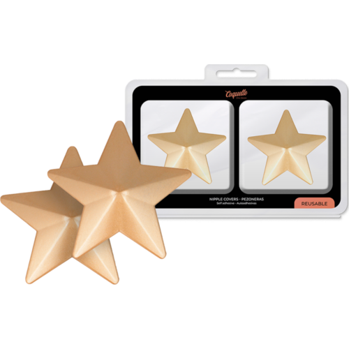 Cubre pezones Coquette Accessories metal estrellas doradas