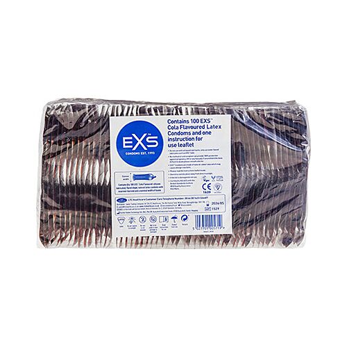 Preservatieven Exs Crazy Cola 100's met zoete cola smaak