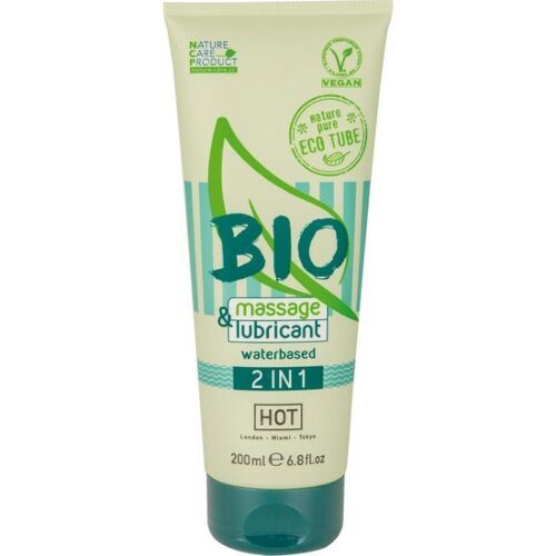 HOT 2-in-1 Bio Massage & Glijmiddel 200 ml