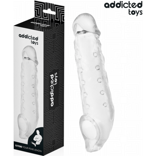 Fundas Pene Addicted Toys M 27 cm met Transparant Ontwerp