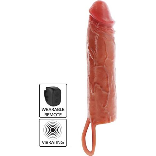 Vibrerende penissleeve Get Real Hydrated Skin karamel