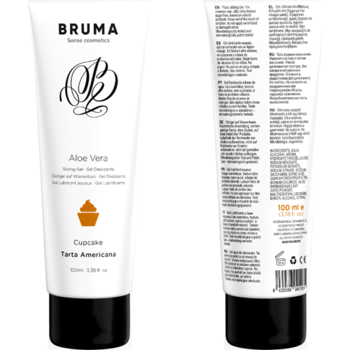 Lubricant BRUMA Aloe Vera 100 ML met cupcake smaak