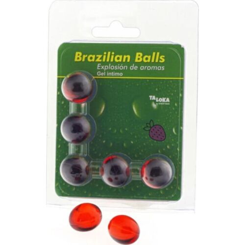 Brazilian Balls Taloka - Aardbeigeurende intiem gel