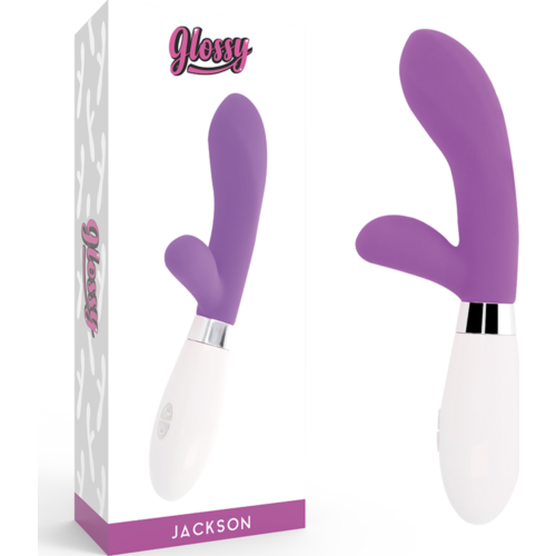 Vibrateur GLOSSY JACKSON RABBIT met dubbele motor