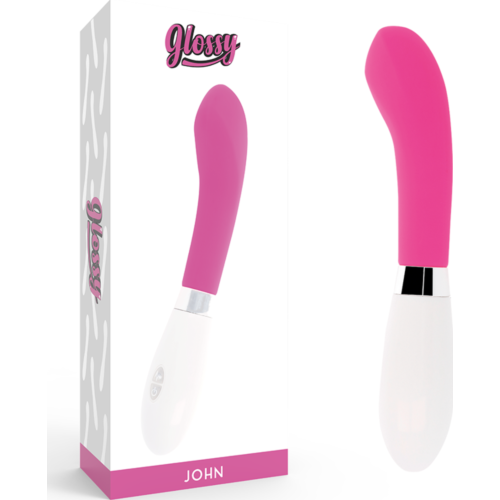 Vibrator GLOSSY John met speciale curve voor genot