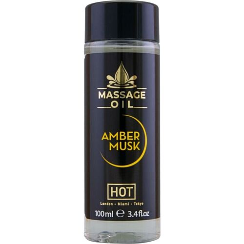 Massageolie HOT Amber & Musk 100 ml voor luxe ontspanning