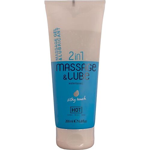 Massagegel HOT 2-in-1 Silky Touch 200 ml
