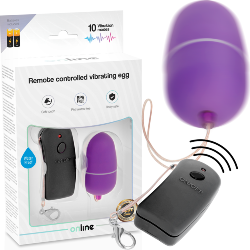 Eier vibrator ONLINE met afstandsbediening en 10 vibratiemodi