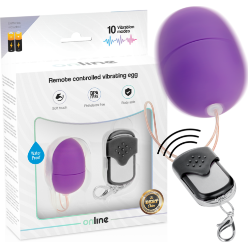 Eier vibrator ONLINE met afstandsbediening en 10 vibratiemodi