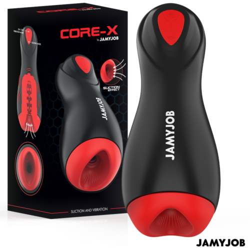 Inbouwbare masturbator JAMYJOB CORE-X met suctie en vibratie