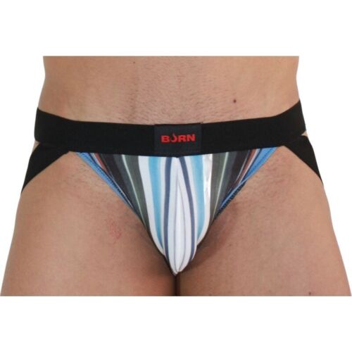 Jockstrap BURN 009 Multicolor/Black XL met gedurfd ontwerp
