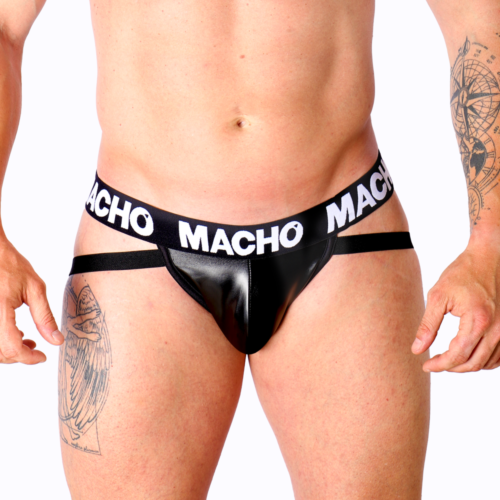 Lencería Hombre MACHO MX25NC Jockstrap van leer