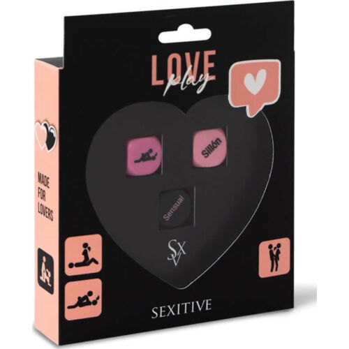 SEXITIVE Love Play seksdobbelstenen set van 3
