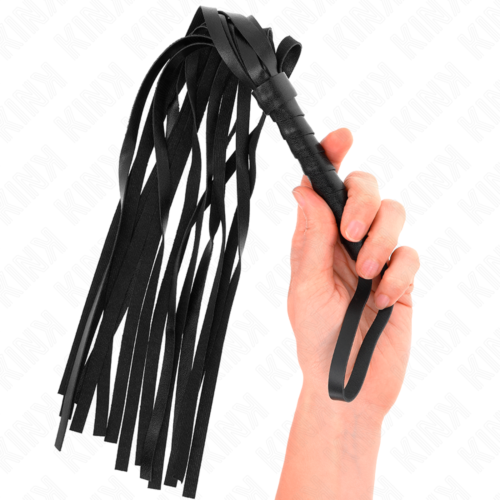 BDSM zweep KINK SIMPLE BLACK WHIP 45 CM