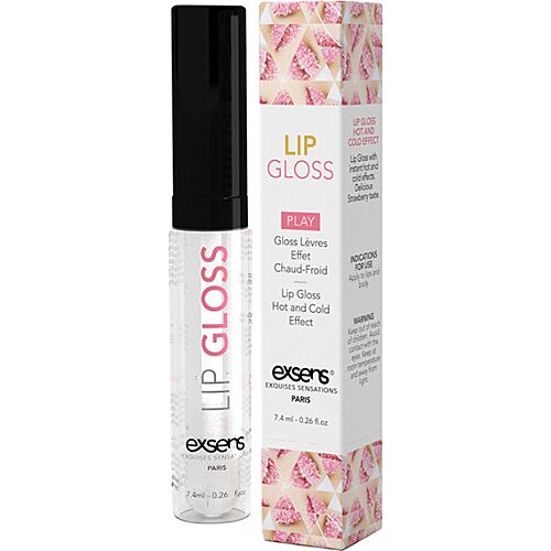 Lip Gloss Exsens Hot Cold Effect Strawberry 7,5 ml met volume effect