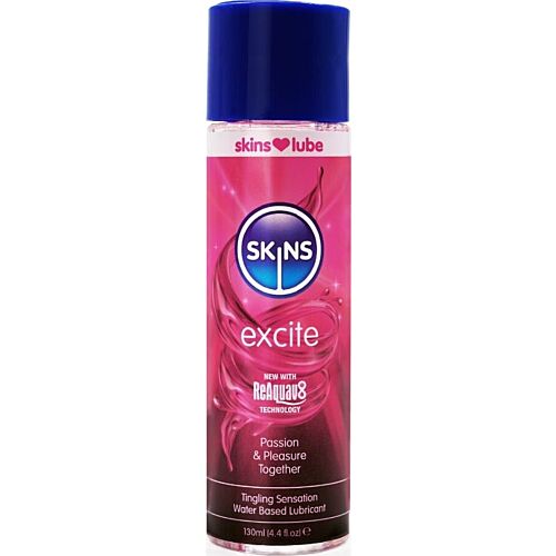 SKINS Excite glijmiddel met tintelend effect