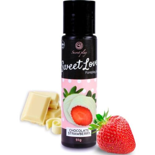 Lubricant SECRETPLAY Sweet Love Aardbei en Witte Chocolade