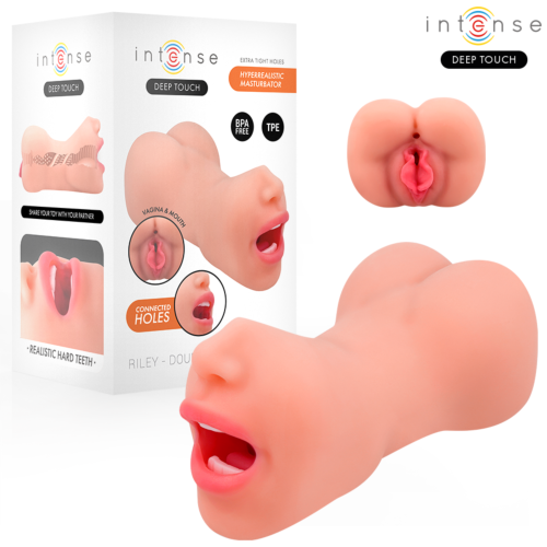 Masturbator Intense Deep Touch Riley met Dubbele Ingangen