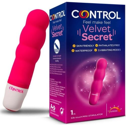 Mini vibrator CONTROL Velvet Secret met drie bollen
