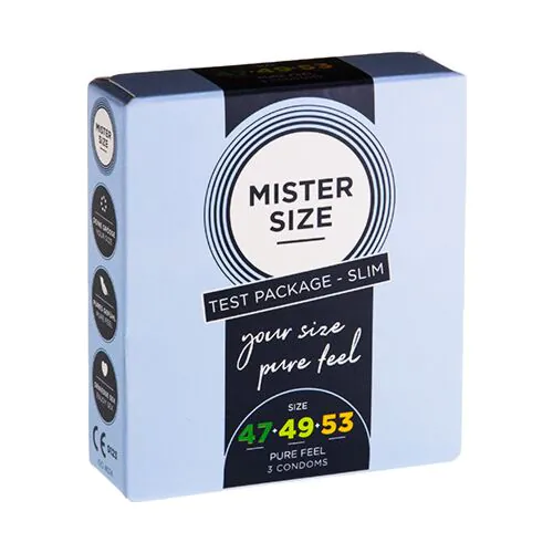 Condoom Mister Size 47,49,53 - 3-pack met verschillende maten