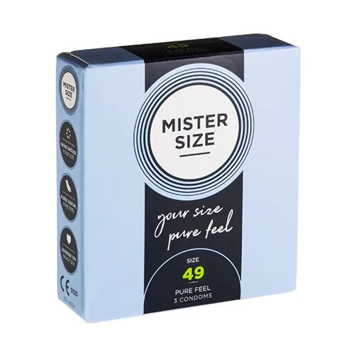 Condooms Mister Size 49 - 3-pack met comfortabele pasvorm