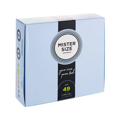 Condoom Mister Size 49 - 36 verpakkingen voor comfortabele pasvorm
