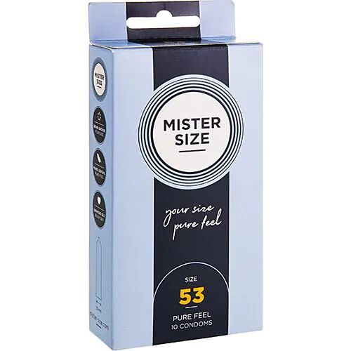 Condoom Mister Size 53 - 10 stuks met comfortabele pasvorm