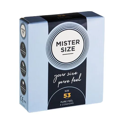 Condoom Mister Size 53 - Aangename pasvorm en natuurlijk gevoel