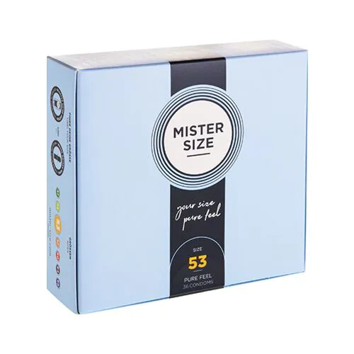 Condoom Mister Size 53 - 36 stuks voor een comfortabel gevoel