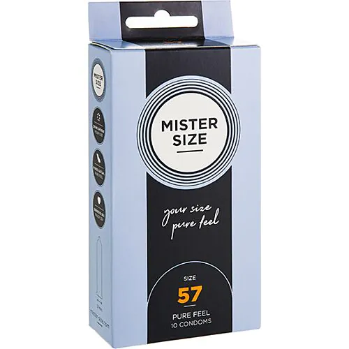 Condoom Mister Size 57 - 10 pack met comfortabele pasvorm