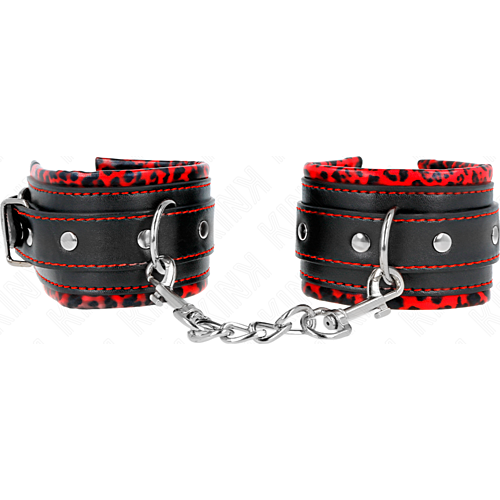 Handboeien KINK Wrist Restraint 17-29 cm - Rood/Zwart