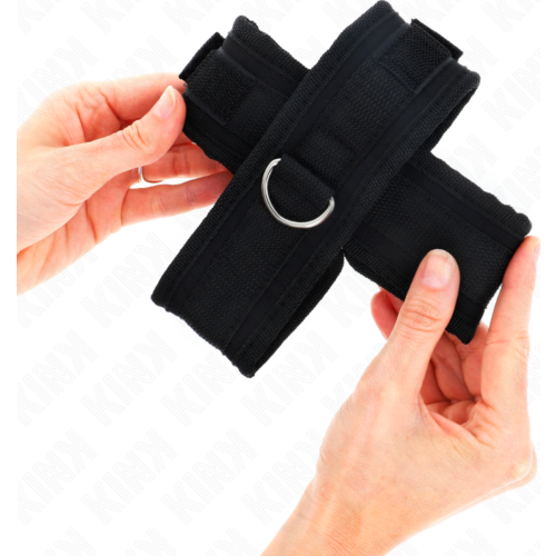 Polsbandjes KINK Zwarte Gekruiste 34 x 5.5 cm