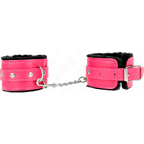 Handboeien KINK premium met verstelbare fuchsia band