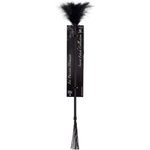 Látigo BDSM SECRETPLAY Duster + Zwarte Zweep