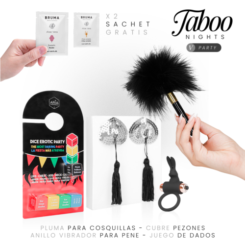 Stelpakket TABOO NIGHTS 5: PARTY met spel en accessoires
