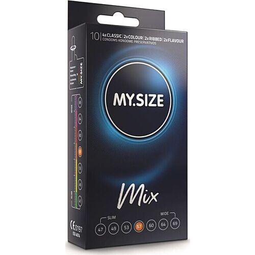 Pakket Mix MySize 57mm - 10 Condooms