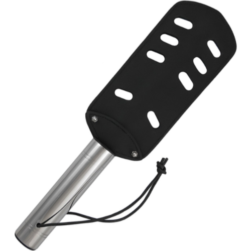 Paddle METAL HARD met gaten van leer en metaal