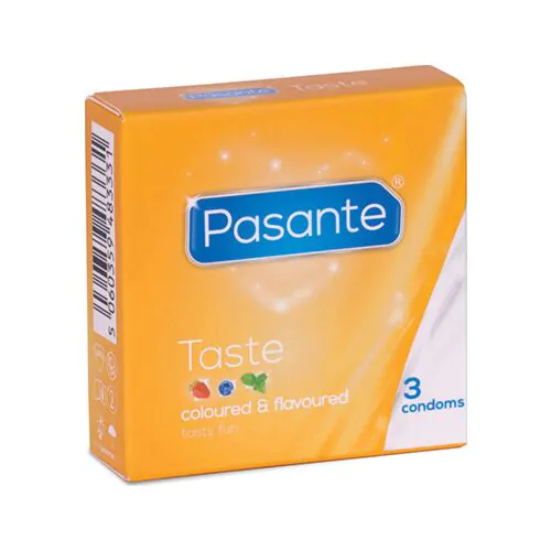 Condoom Pasante Taste 3 UDS - Kleurige en smaakvolle opties
