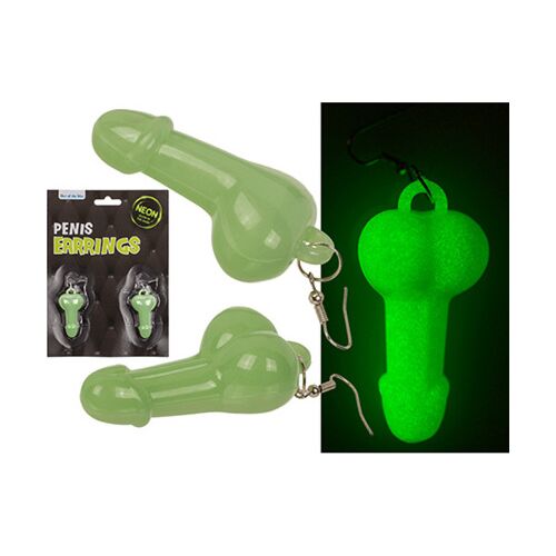 Penis oorbellen Out Of The Blue glow-in-the-dark