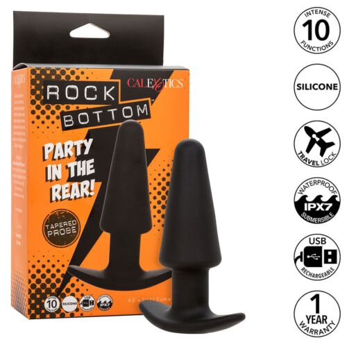 Plug Anale CALEXOTICS Rock Bottom met 10 Vibraties