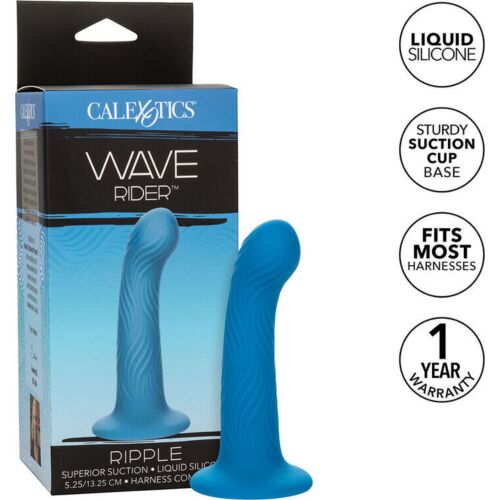 Anale plug CALEXOTICS Wave Rider Ripple met ventouse