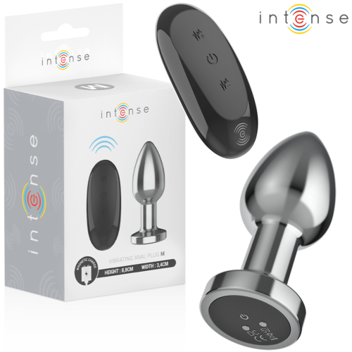 Plug Anale INTENSE M met Afstandsbediening en 10 Vibraties