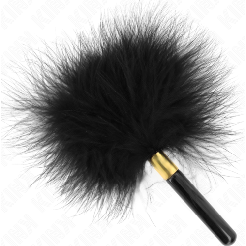 Tickler KINK Zwart Goud Metal Tickle Feathers 18 cm